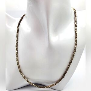 Vintage Kenneth Cole sterling silver nugget tribal necklace N1935